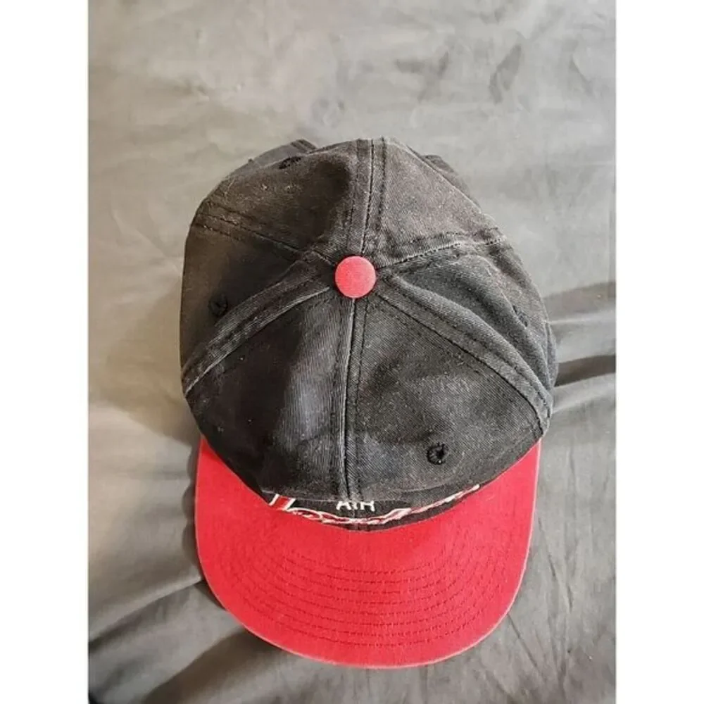 Air Jordan Baseball Cap Snapback‎ Hat Men OSFM Black Red Script Logo MJ Michael
